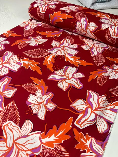 Tecido Viscolinho Estampado 100% Viscose 1,45m largura