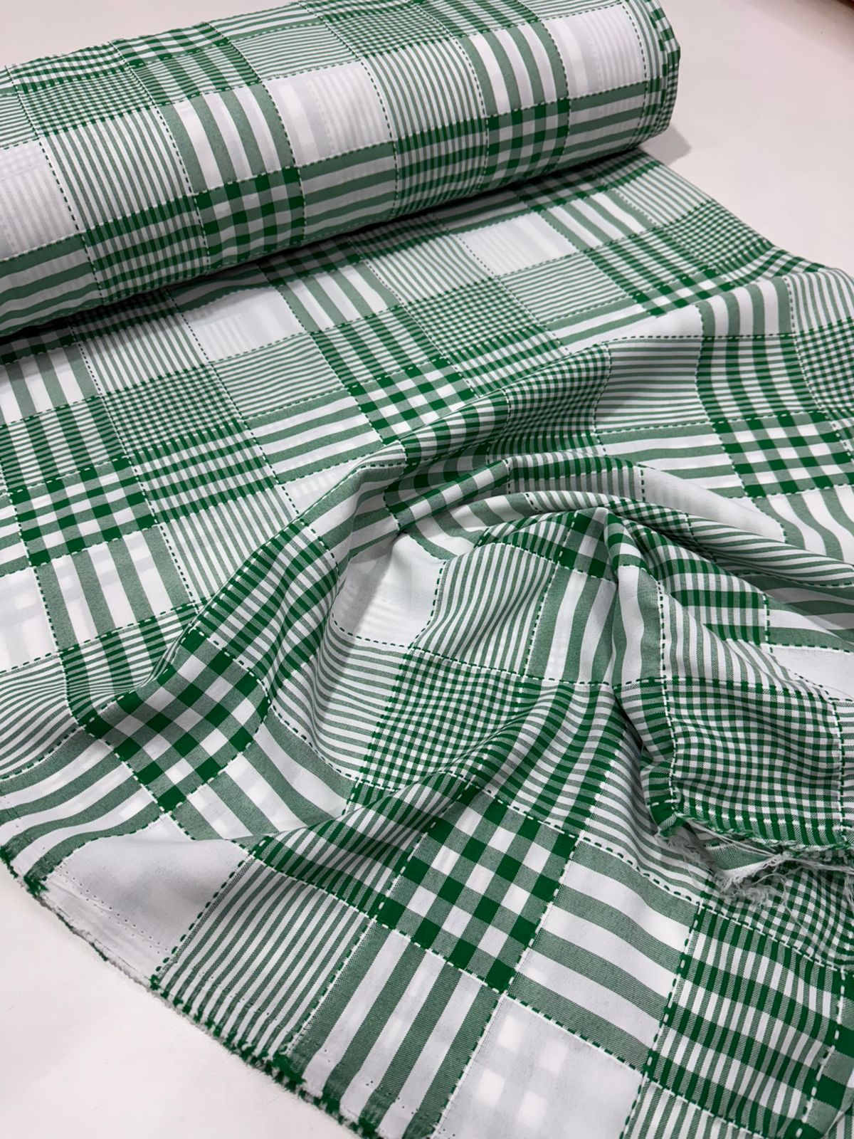 Tecido Oxford Estampado Xadrez  1,50m largura