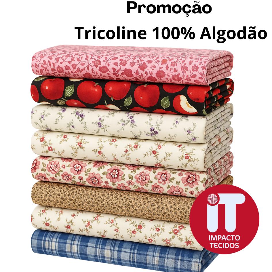 Promoção Tricoline 100% Algodão 1 metro x 1,50m