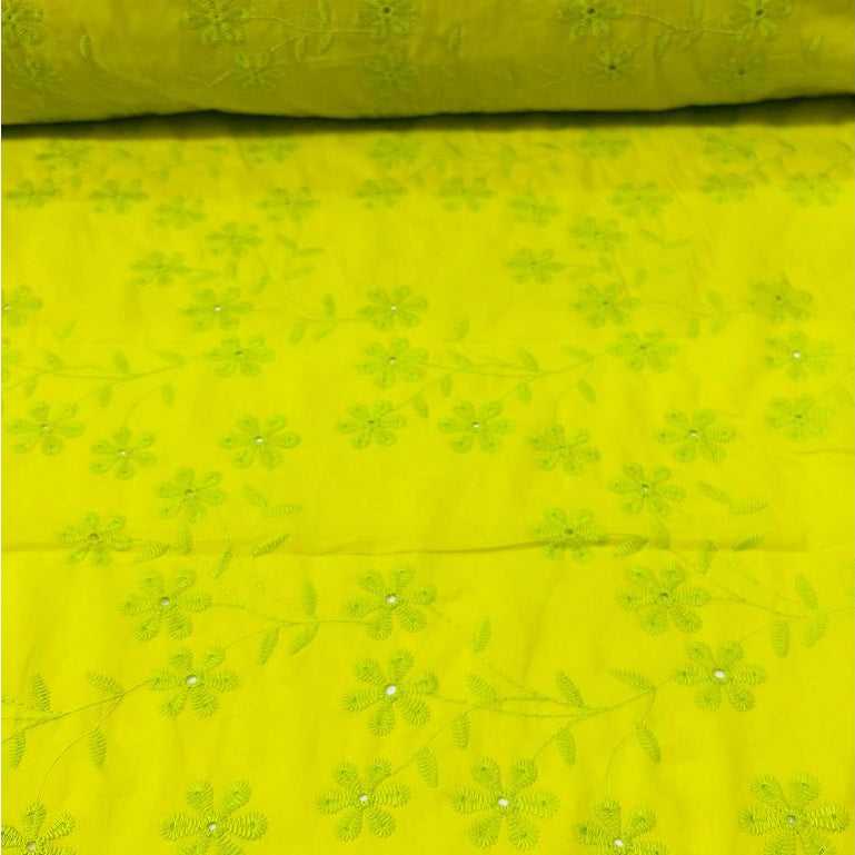 Tecido Laise Bordada Premium 100% Algodão 1,40m Largura