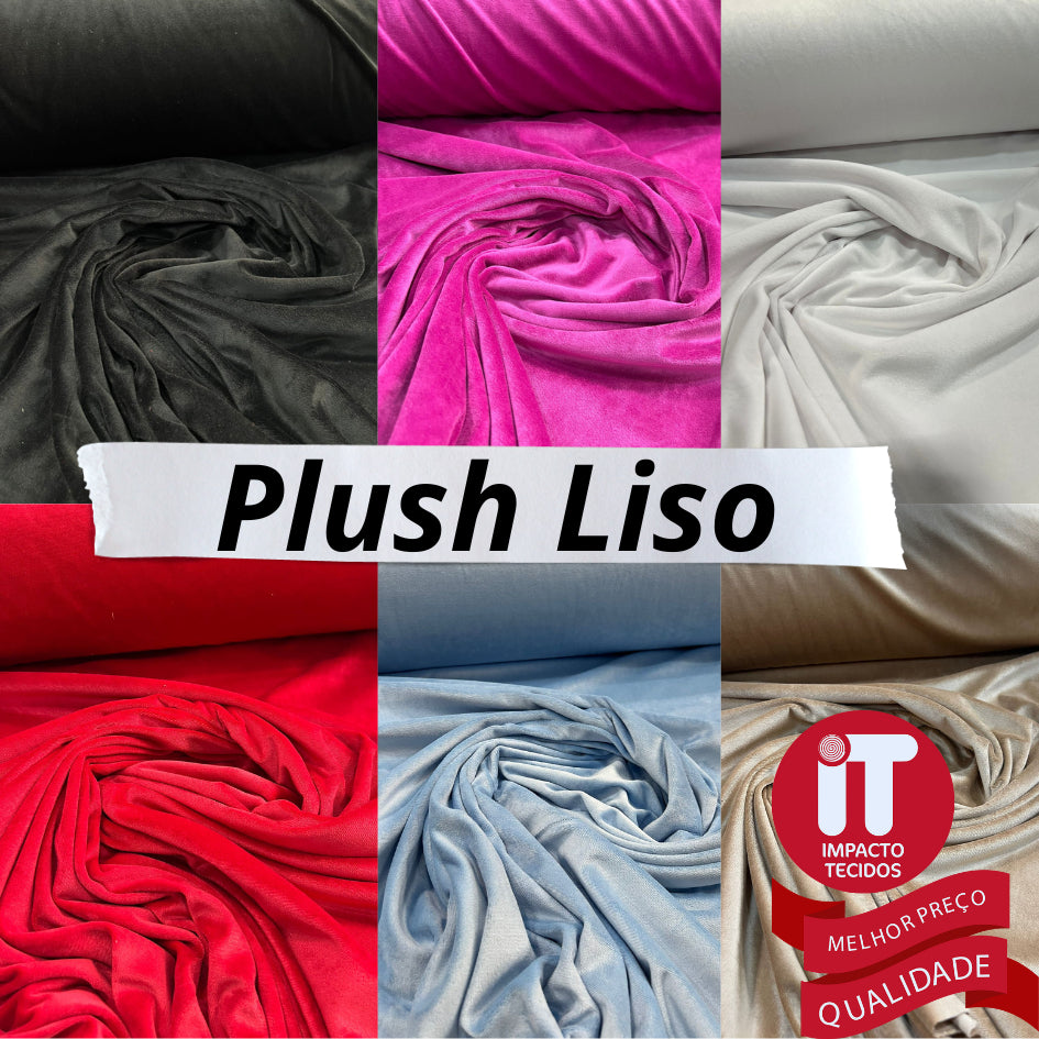 Tecido malha plush  1,50m largura