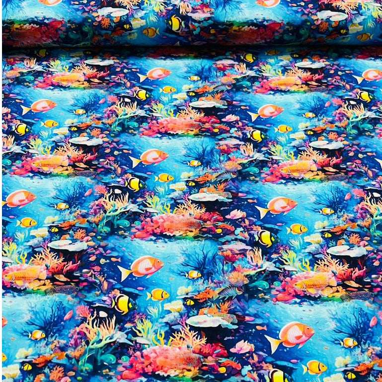 Tecido Tricoline Digital Fernando Maluhy 100% Algodão 50cmx 75cm