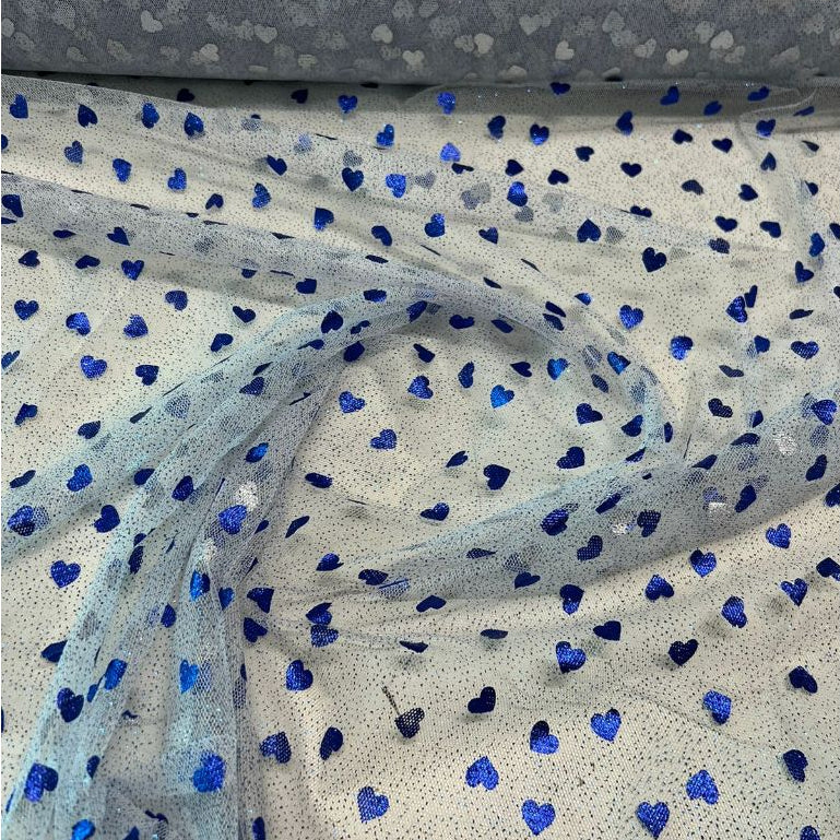 Tecido Tule Glitter estampado 1,5m largura Tule Cristal bordado