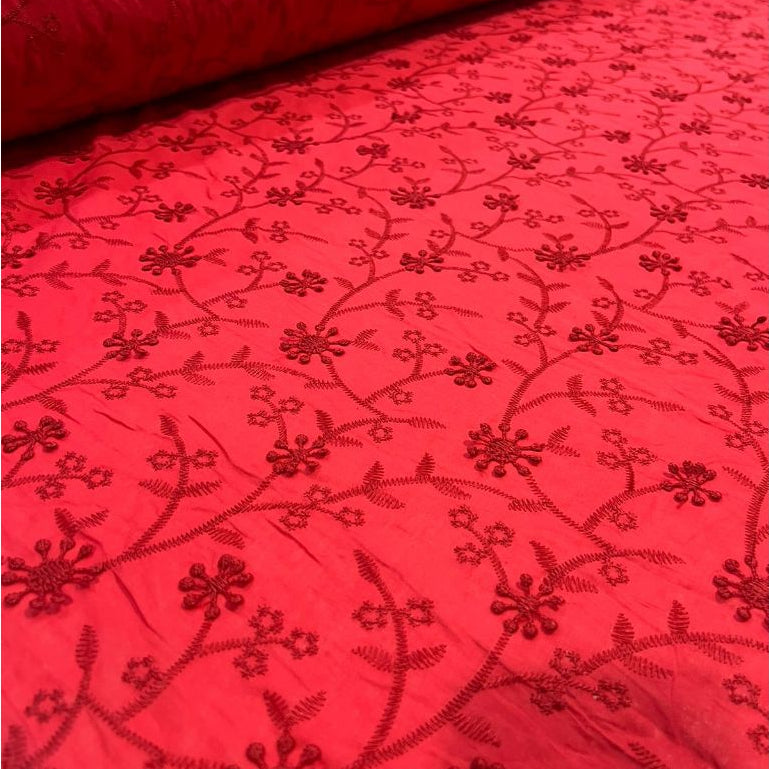 Tecido Laise Bordada 3D 100% algodão 1,40m Largura