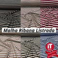 Tecido Malha Ribana Listrada 1,60M largura