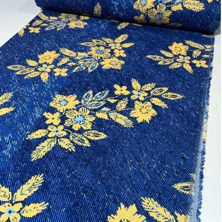 Tecido Linho Misto Estampado 1,40m largura