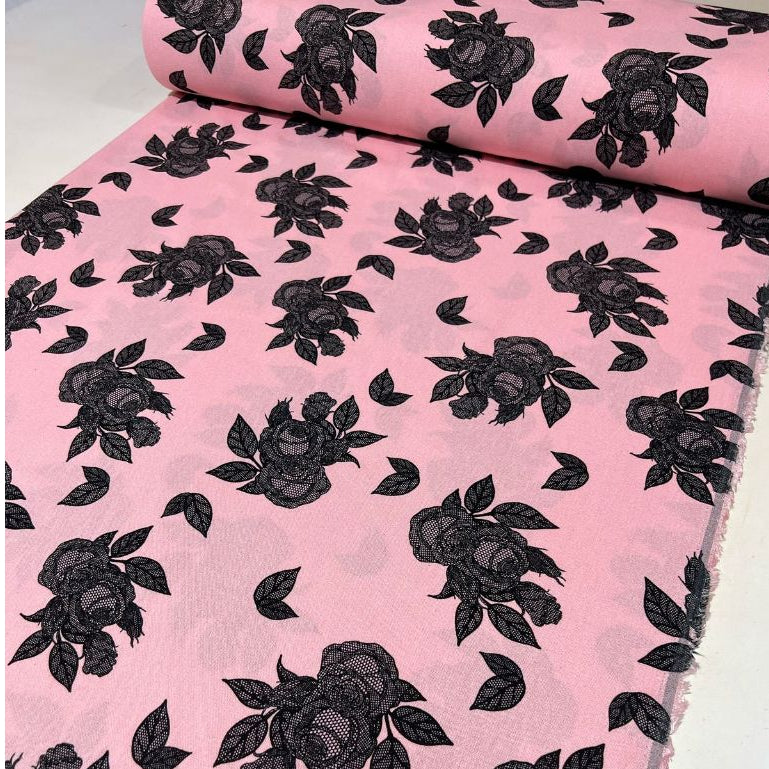 Tecido Linho Misto Estampado 1,40m largura