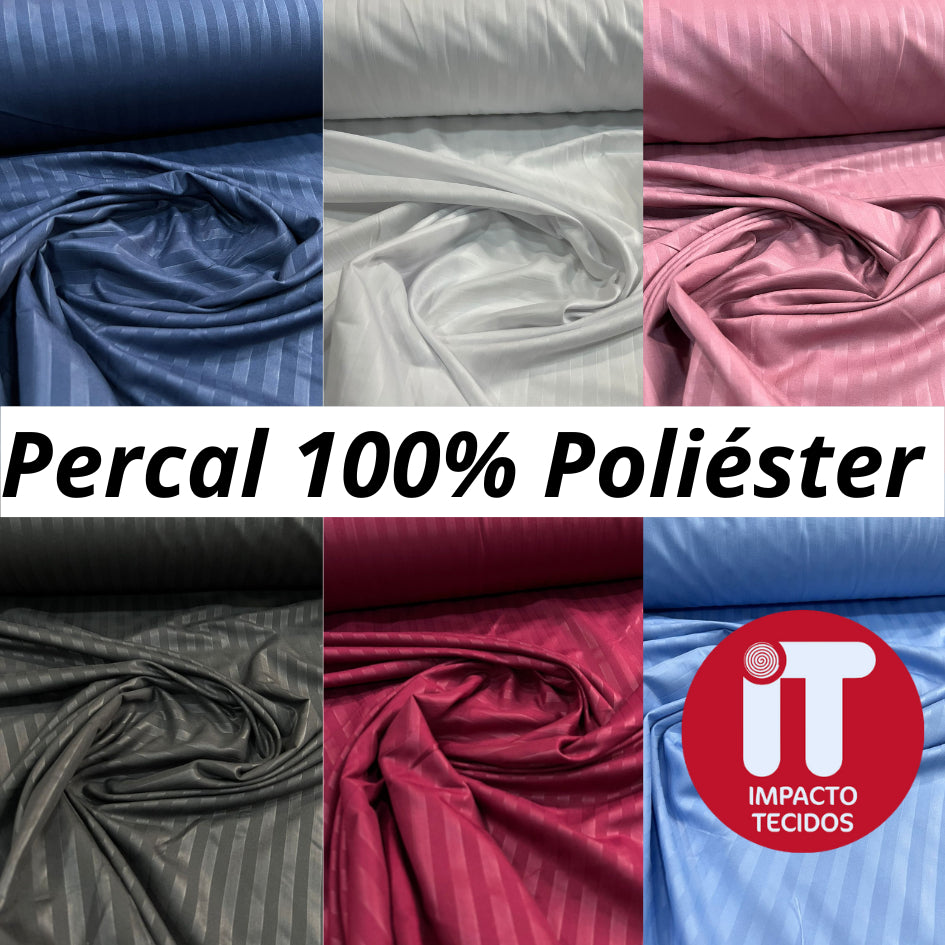 Tecido Percal Microfibra 100% poliéster 2,50m largura