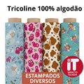 Tecido Tricoline 100% Algodão  50cmx1,5m largura- Est 1 ao 33