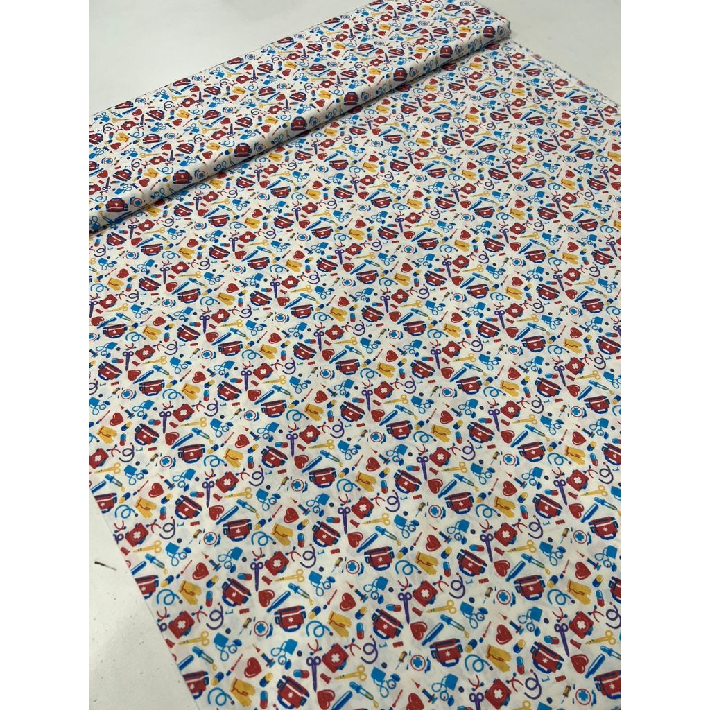 Tecido TRICOLINE Estampado 100% Algodão 1,50m largura Est 67 a 100