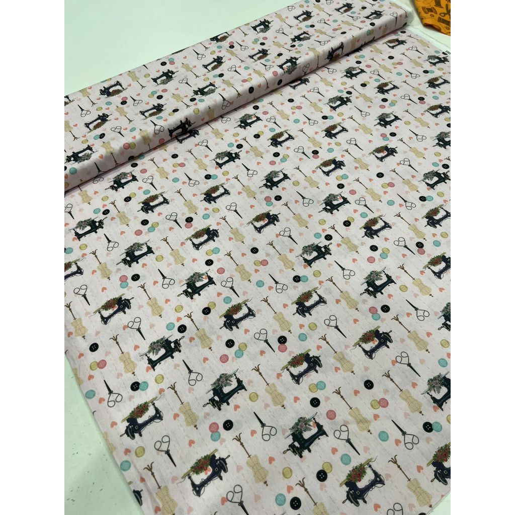 Tecido TRICOLINE Estampado 100% Algodão 1,50m largura Est 67 a 100