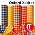 Tecido Oxford Estampado Xadrez  1,50m largura