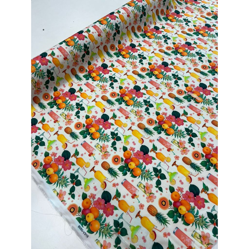Tecido Tricoline Estampado 100% Algodão 50cmx1,50m Est 341 a 377