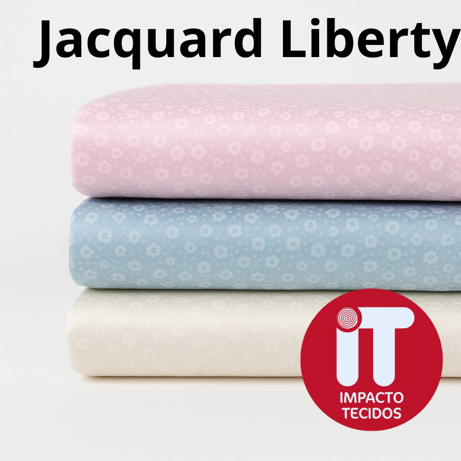 Tecido Jacquard Liberty Floral 1,50m largura
