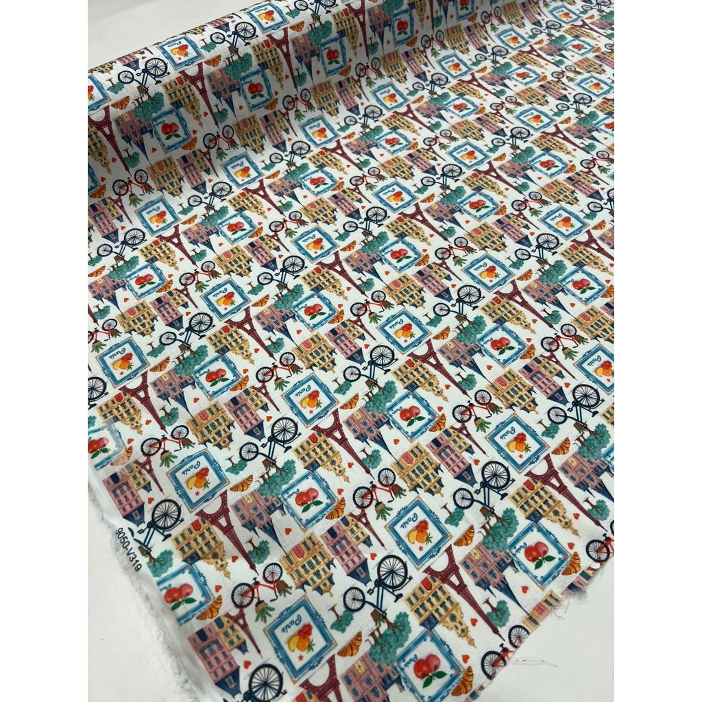 Tecido Tricoline Estampado 100% Algodão 50cmx1,50m - Est 378 a 447