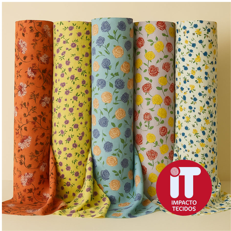 Tecido Musseline Drapeado 1,50m largura