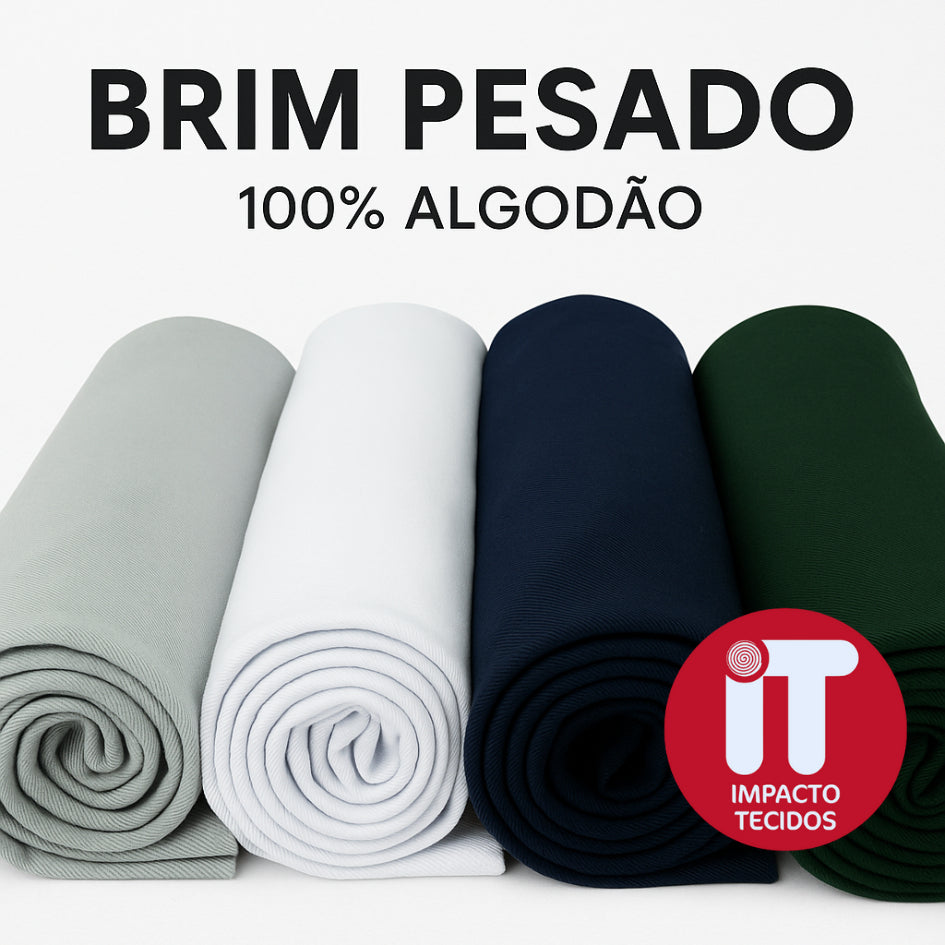 Tecido Brim Pesado 100% Algodão 1,60 Largura