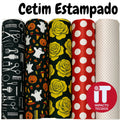 Cetim Charmousse Estampado 1,5 de Largura