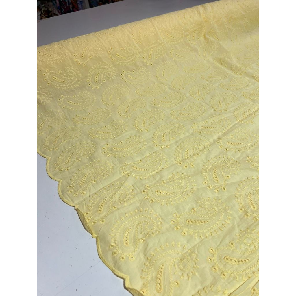 Tecido Laise Bordada Premium 100% Algodão 1,40m Largura