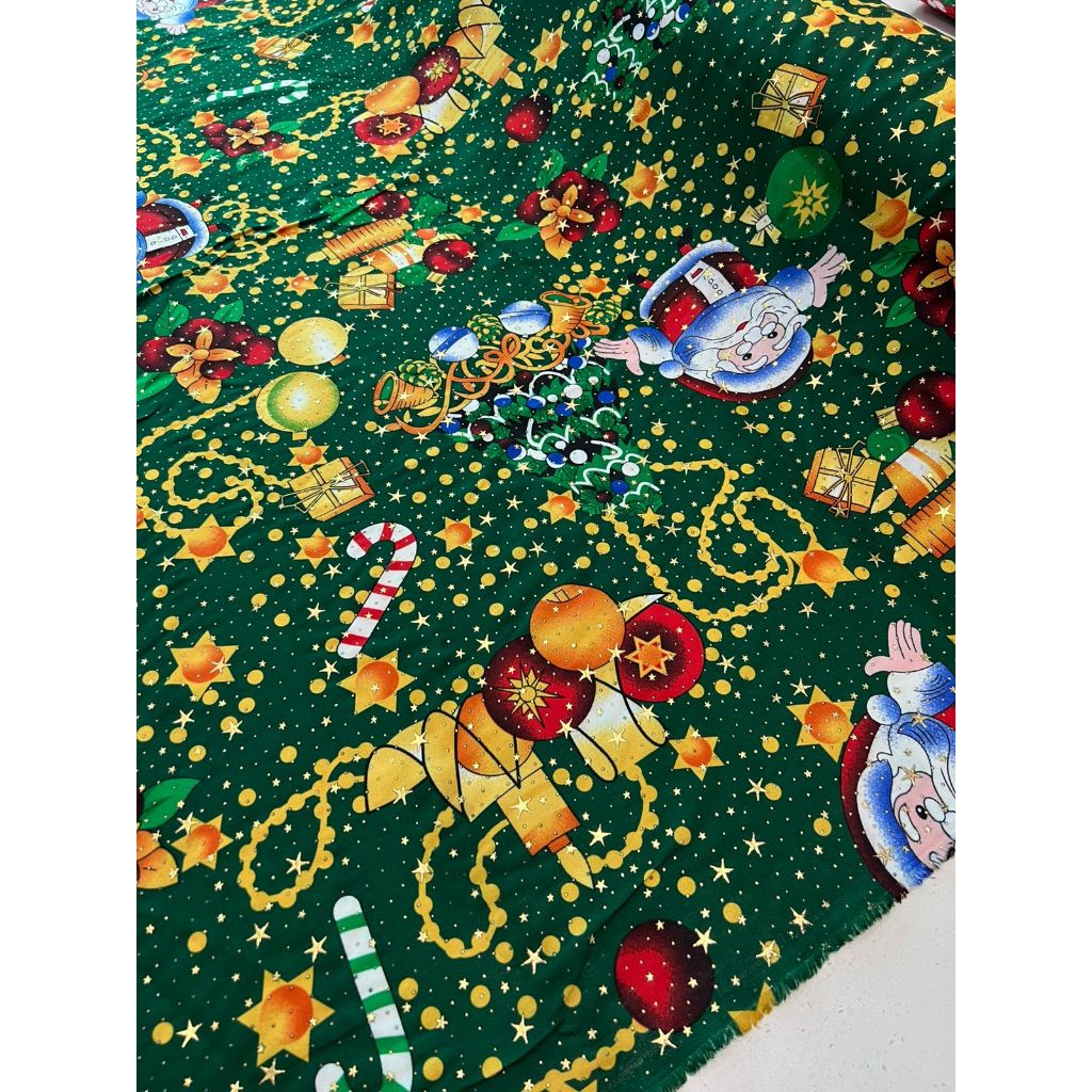 Tecido oxford Natalino com strass 1,50m de largura
