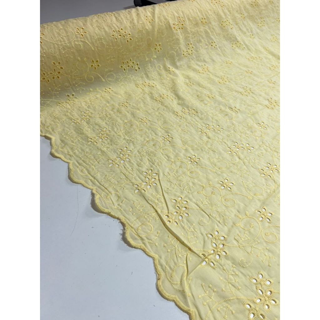 Tecido Laise Bordada Premium 100% Algodão 1,40m Largura