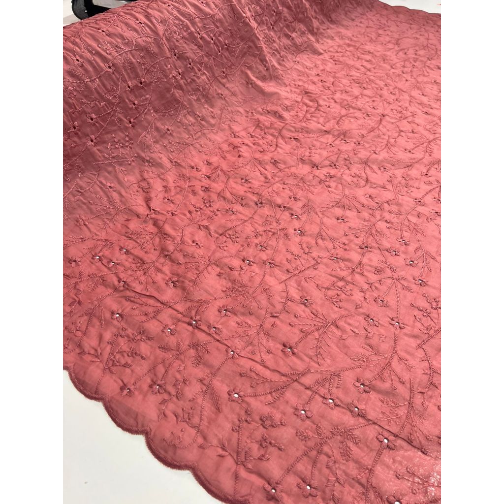 Tecido Laise Bordada Premium 100% Algodão 1,40m Largura