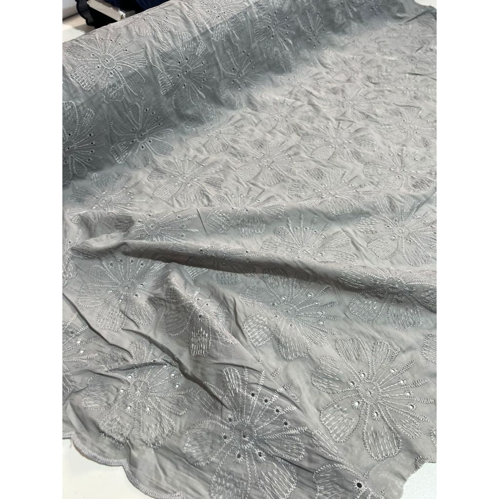 Tecido Laise Bordada Premium 100% Algodão 1,40m Largura