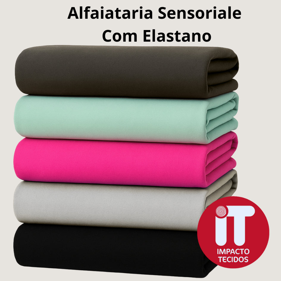 Tecido Alfaiataria Sensoriale com elastano Marrant 1,47mt largura