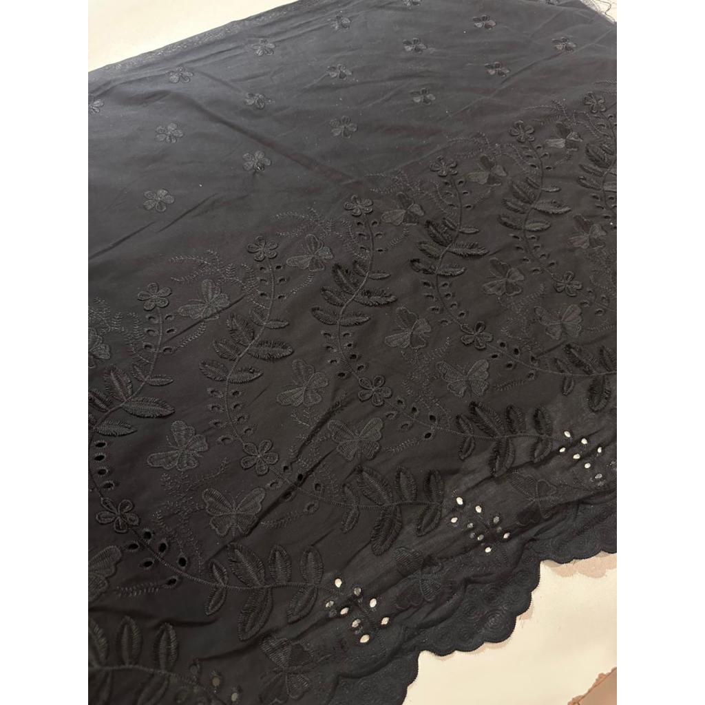 Tecido Laise Richilieu Barrada premium 100% algodão 1,30m largura