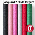 Tecido Jacquard Adamascado Floral 2,80m largura