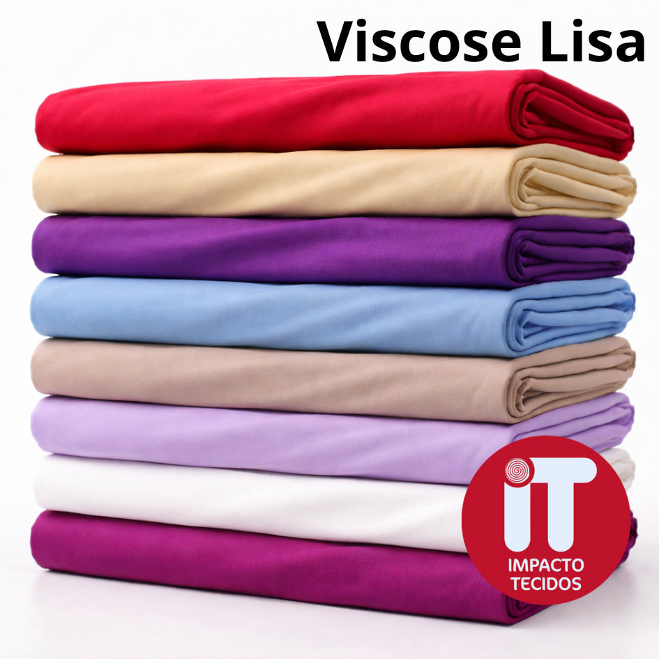 Tecido Viscose lisa 1,46m largura