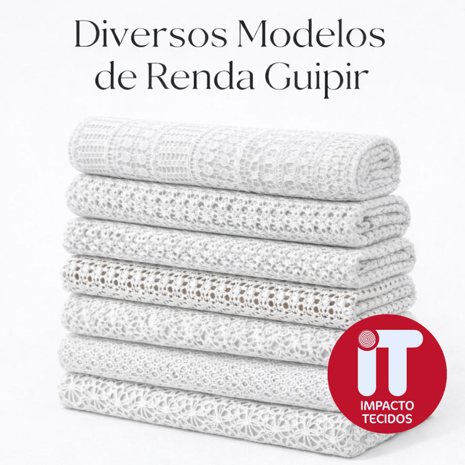 Tecido Renda Guipir 1,30m largura