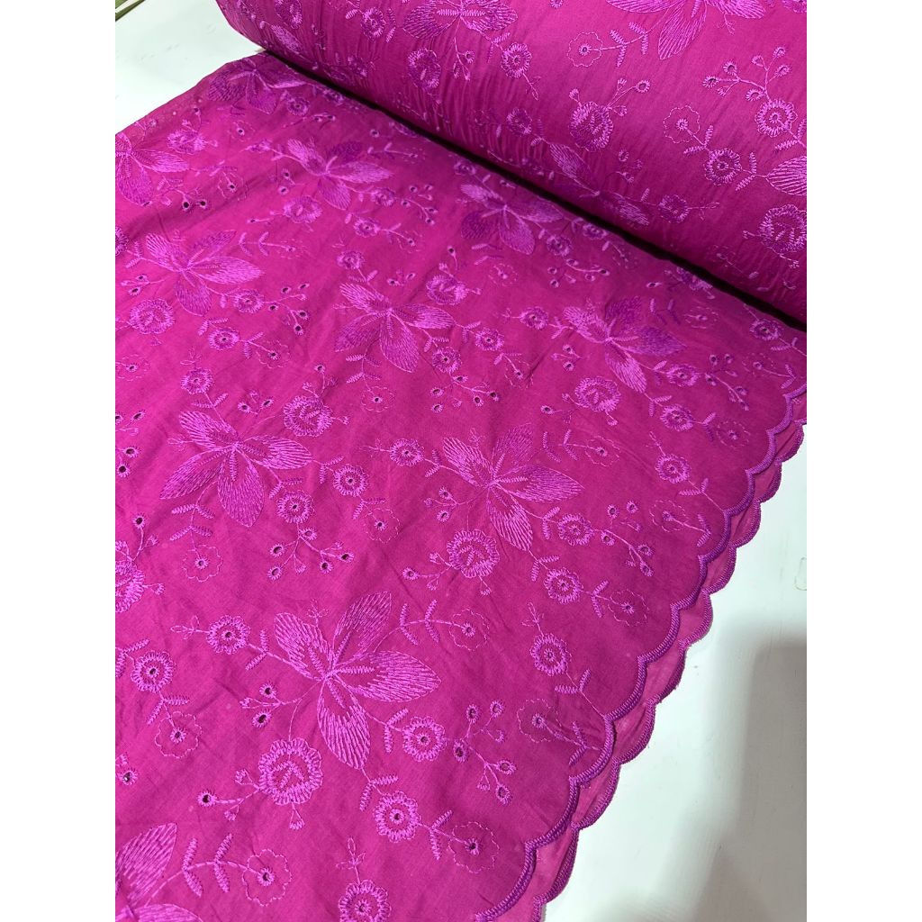 Tecido Laise Bordada Premium 100% Algodão 1,40m Largura