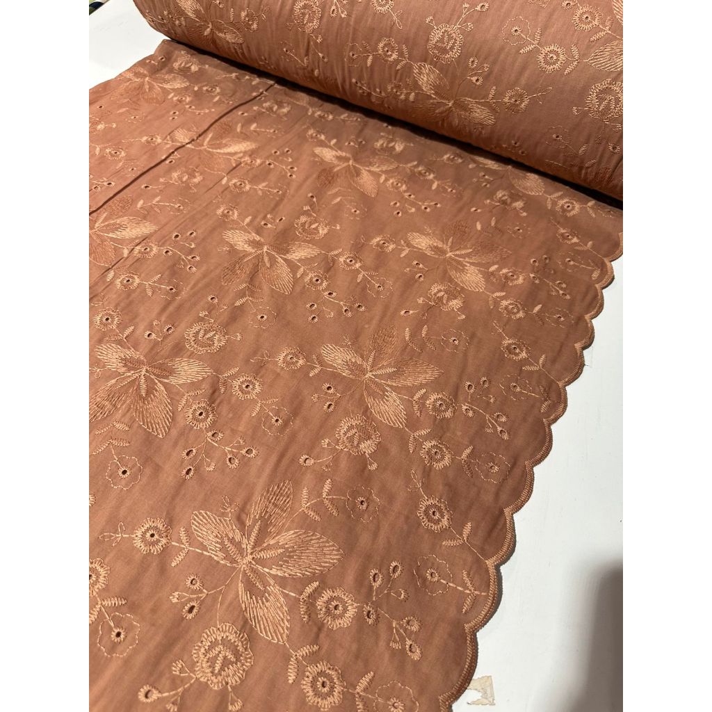 Tecido Laise Bordada Premium 100% Algodão 1,40m Largura