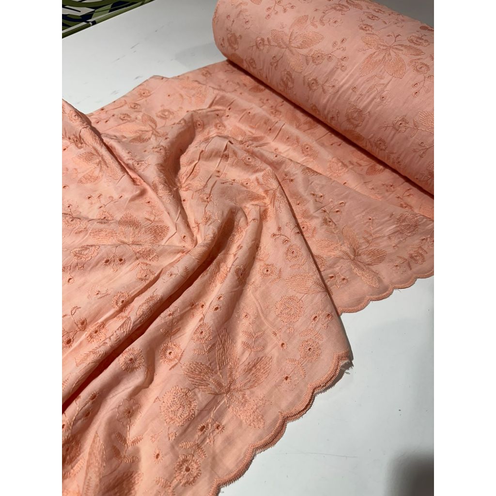 Tecido Laise Bordada Premium 100% Algodão 1,40m Largura