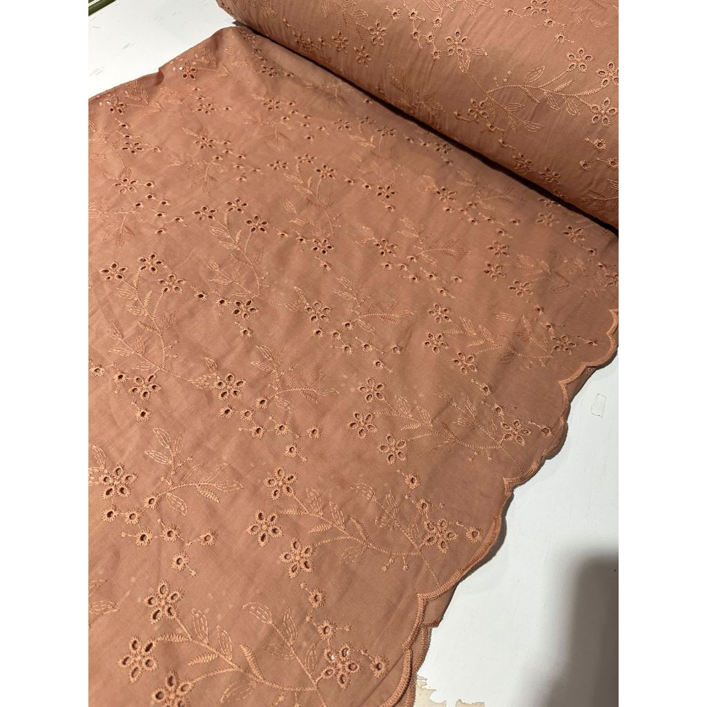 Tecido Laise Bordada Premium 100% Algodão 1,40m Largura