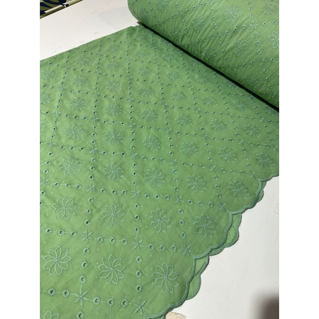 Tecido Laise Bordada Premium 100% Algodão 1,40m Largura