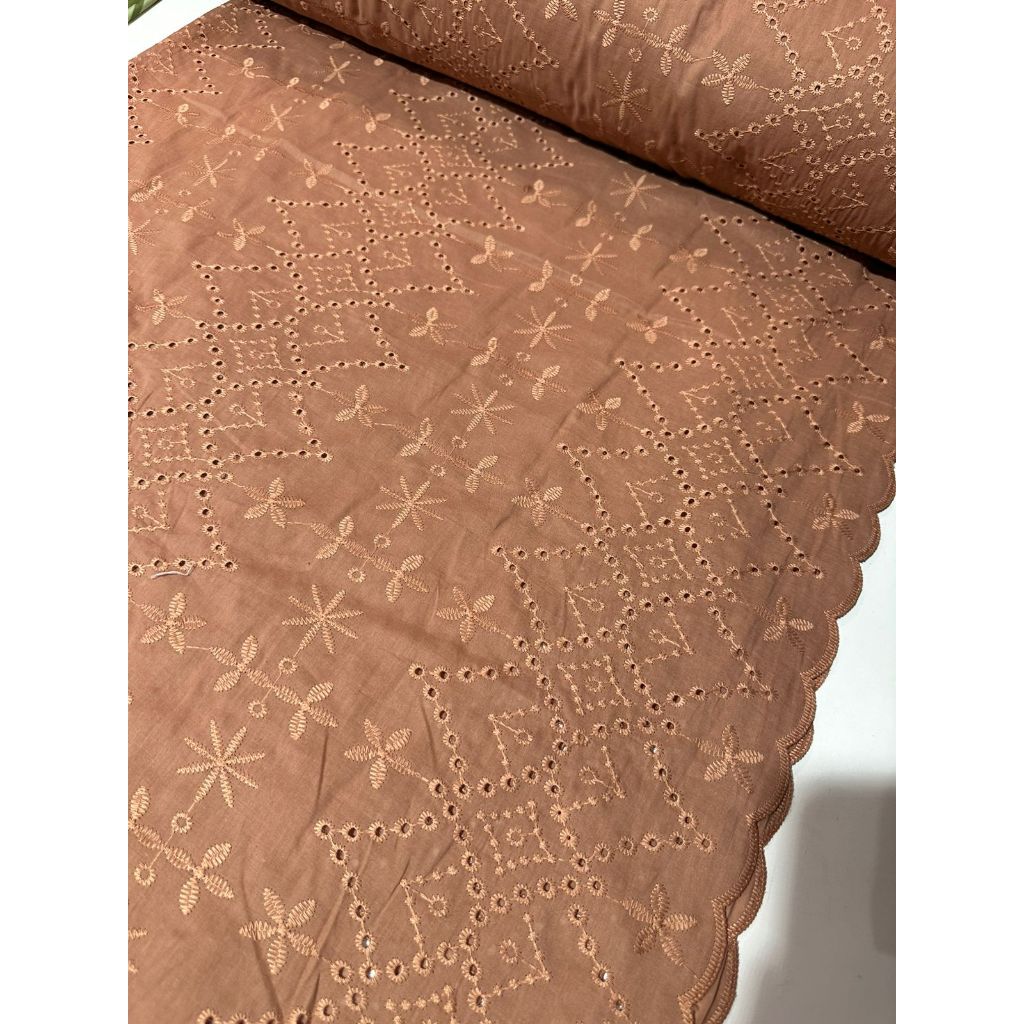 Tecido Laise Bordada Premium 100% Algodão 1,40m Largura