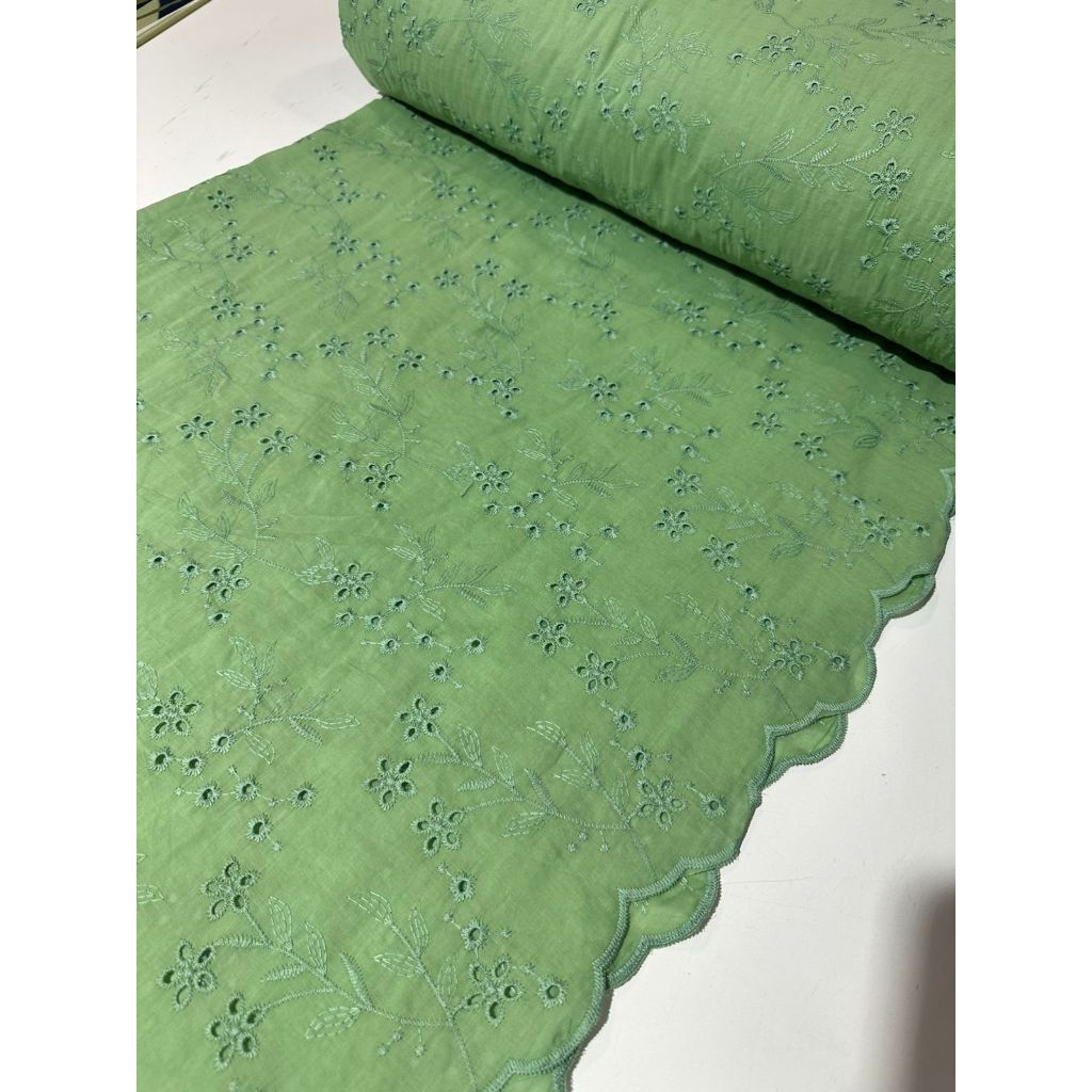 Tecido Laise Bordada Premium 100% Algodão 1,40m Largura