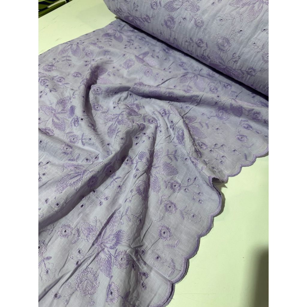 Tecido Laise Bordada Premium 100% Algodão 1,40m Largura