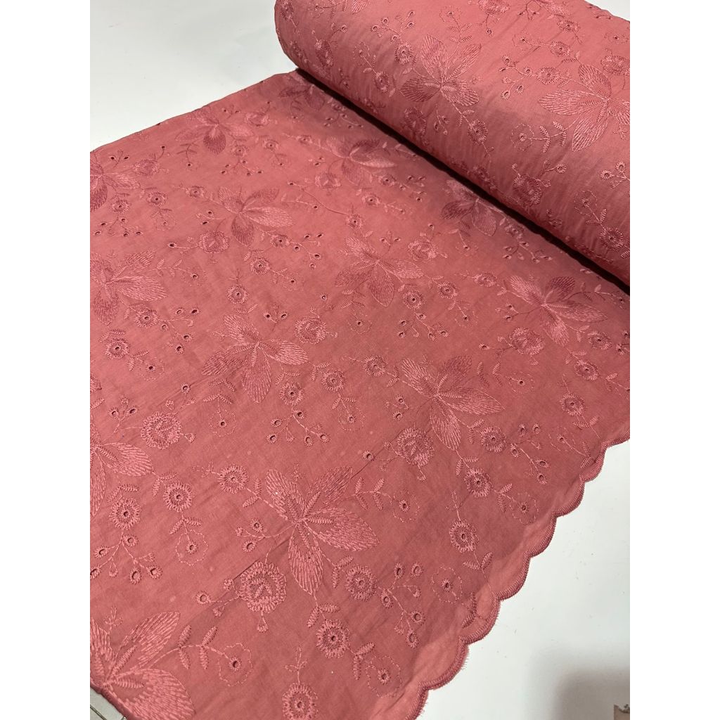 Tecido Laise Bordada Premium 100% Algodão 1,40m Largura