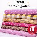 Tecido Percal 180 fios 100% Algodão 2,50m largura