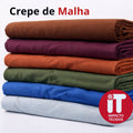 Tecido Crepe de malha com Elastano  1,60m Largura