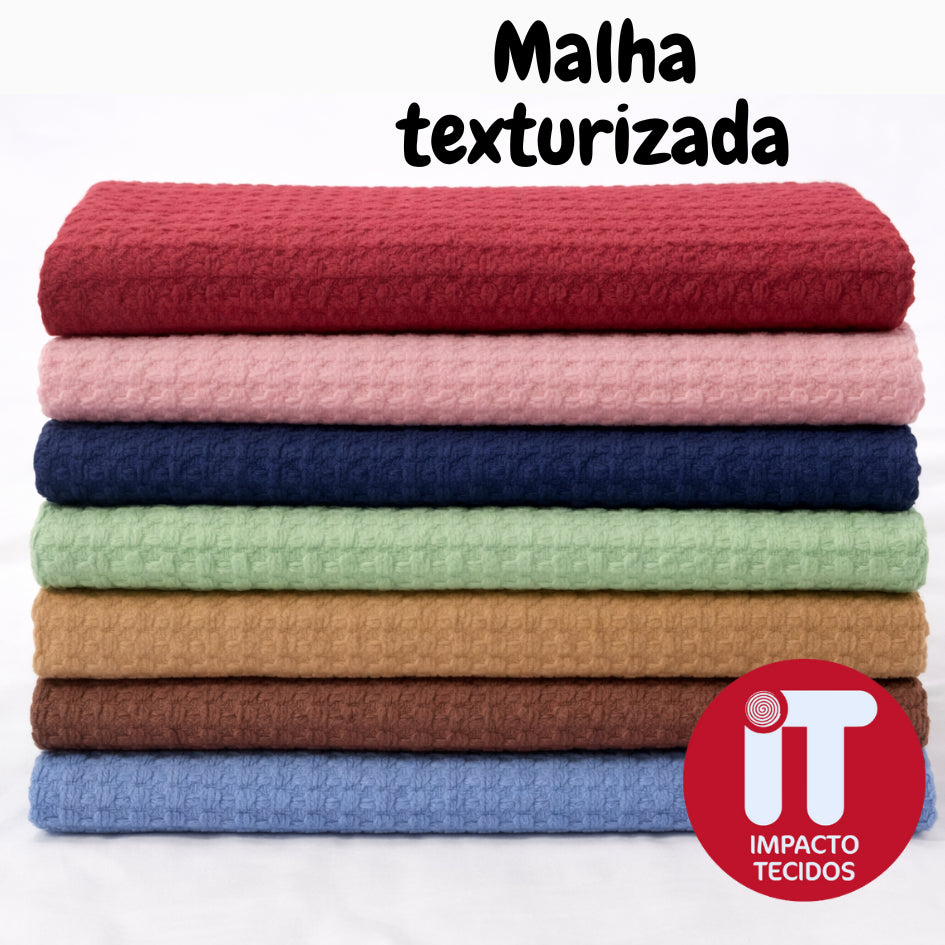 Tecido Malha texturizada 1,50m largura