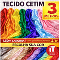 Tecido Cetim Charmousse 3 Metros 1,50 largura