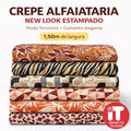 Tecido Crepe Alfaiataria New Look Estampado 1mt x1,50m Largura