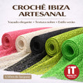 Tecido Crochê Ibiza Artesanal Vazado  1,50m largura