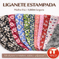 Tecido Liganete estampada Malha fria 1,60m largura