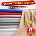 Tecido Oxford Slub Linho  3,0m largura