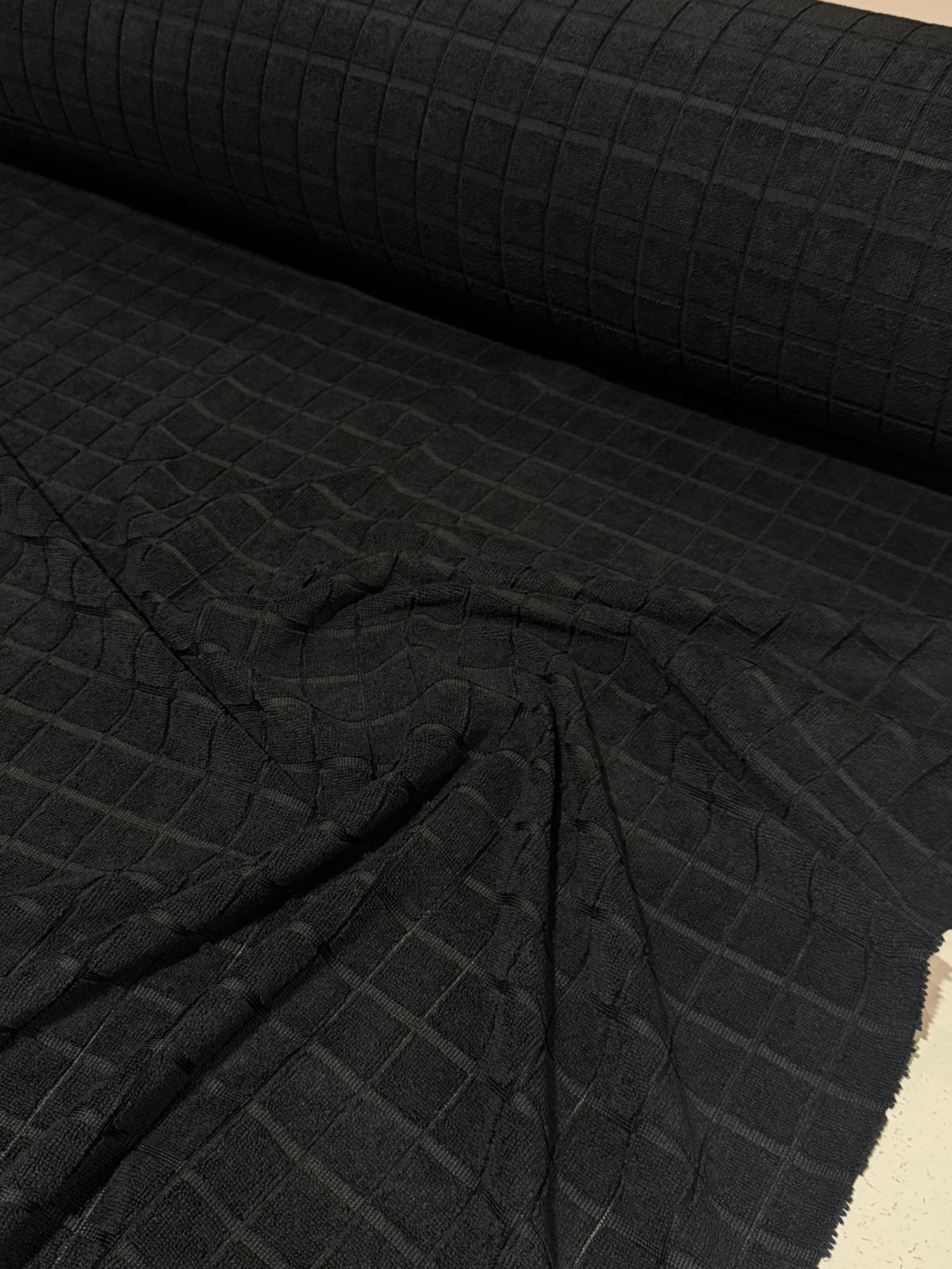 Tecido Atoalhado Felpudo Jacquard De Microfibra 1,50mt de largura
